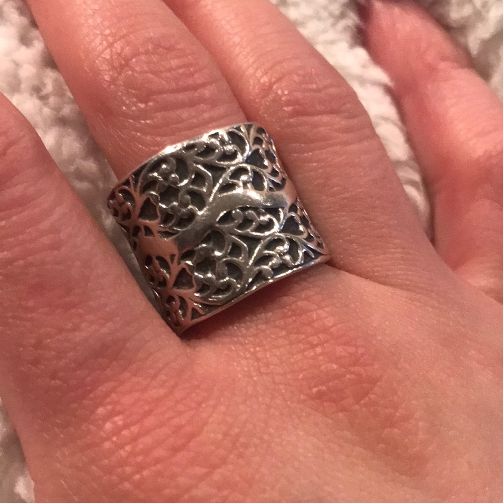Silpada Vine Filigree Pattern Ring - image 1